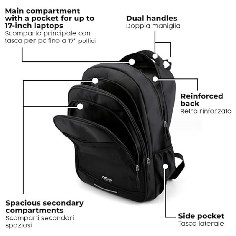 HEROIC KNIGHT Zaino Porta PC 17 Pollici - Leggero, Impermeabile, Espandibile - Per Uffico, Scuola, Viaggio - Foto 13