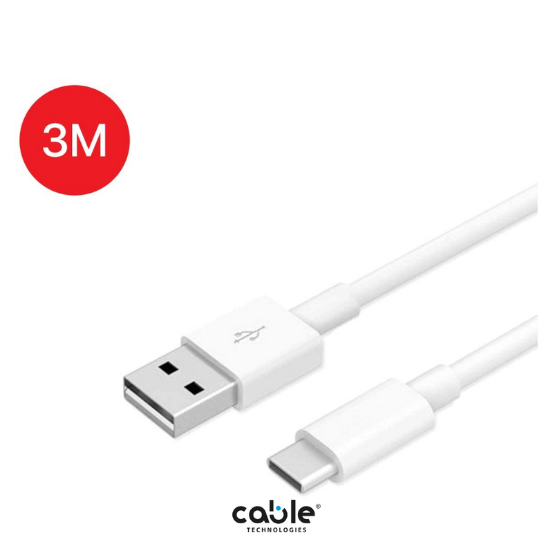 Cavo USB-A USB-C da 3 metri Cable Technologies