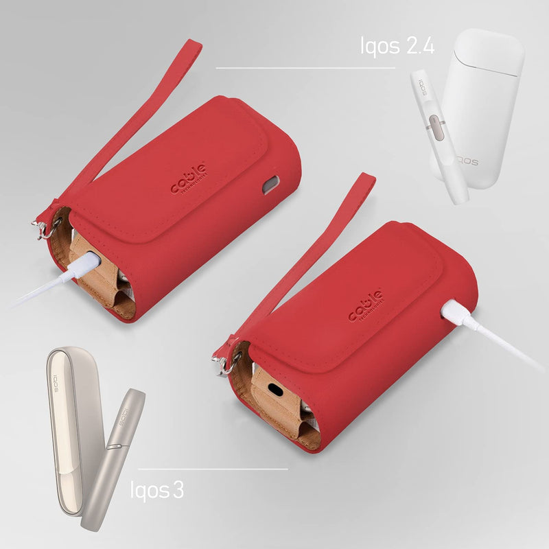 Custodia in Eco-Pelle - Rosso - Cable Technologies