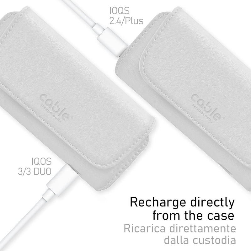 Custodia in Eco-Pelle - Bianco - Cable Technologies