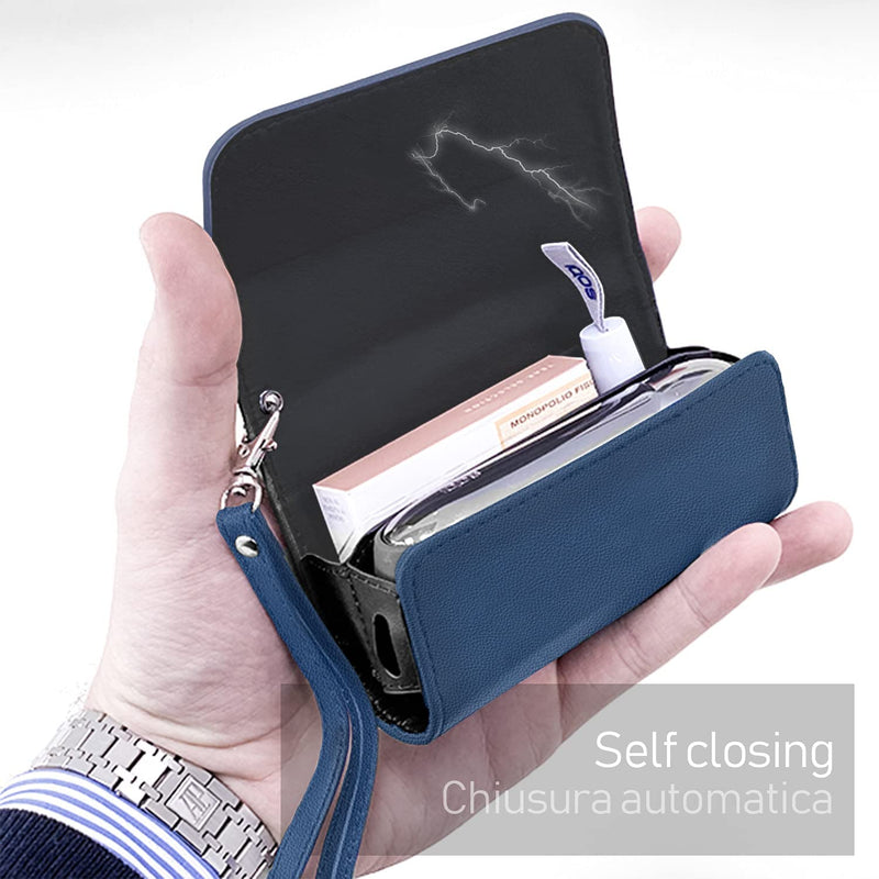 Custodia in Eco-Pelle - Blu - Cable Technologies