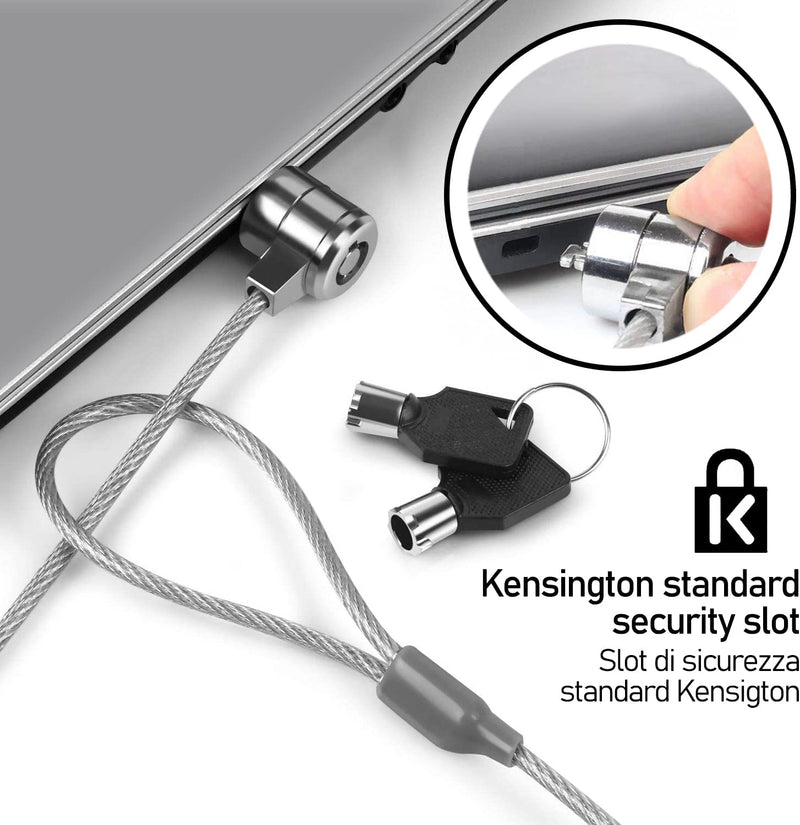 Cavo di Sicurezza Acciaio antifurto 110 cm per Notebook