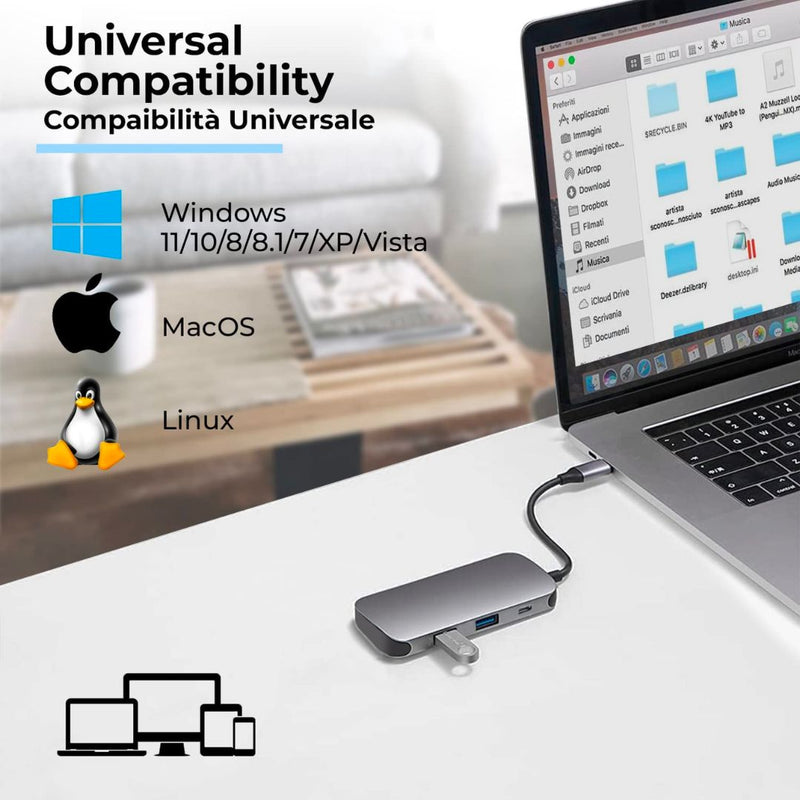 HUB USB-C 5 in 1