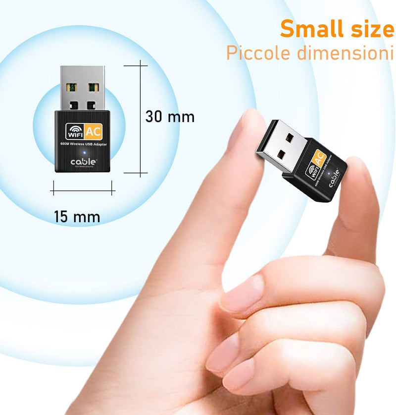 Antenna Dongle Wi-Fi Dual Band 2.4 GHz e 5 GHz