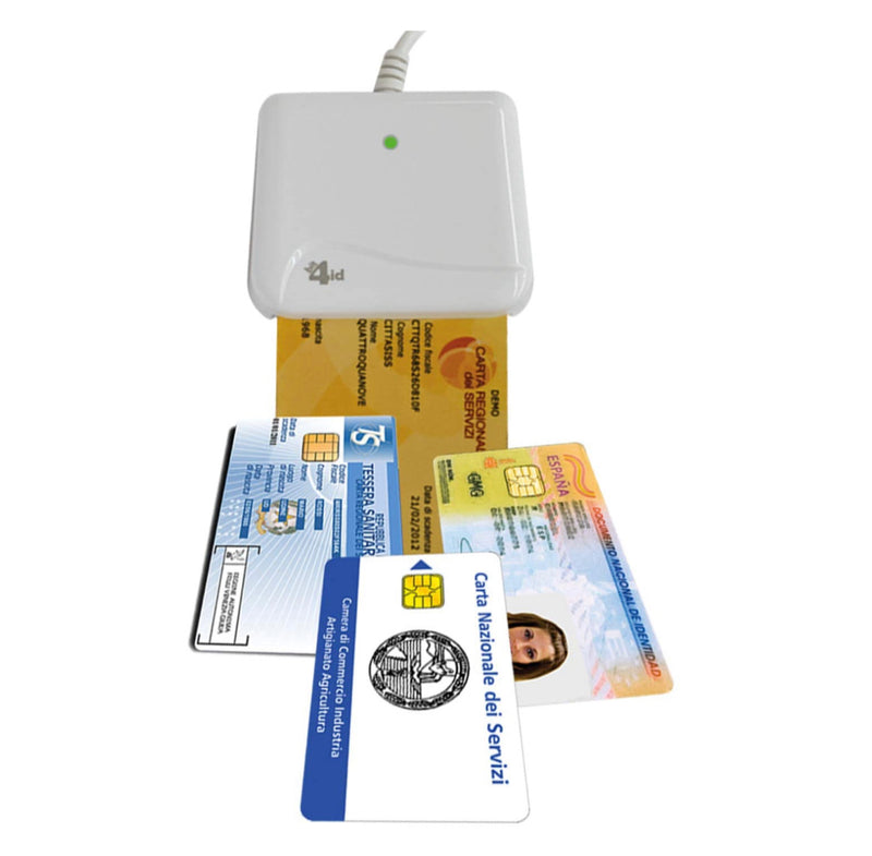lettore di smart card lettore carta regionale nazionale dei servizi CRS CNS Firma digitale smart card reader plug play driver infocert tessere rfid usb token carta identita elettronica nfc cie id pc windows mac