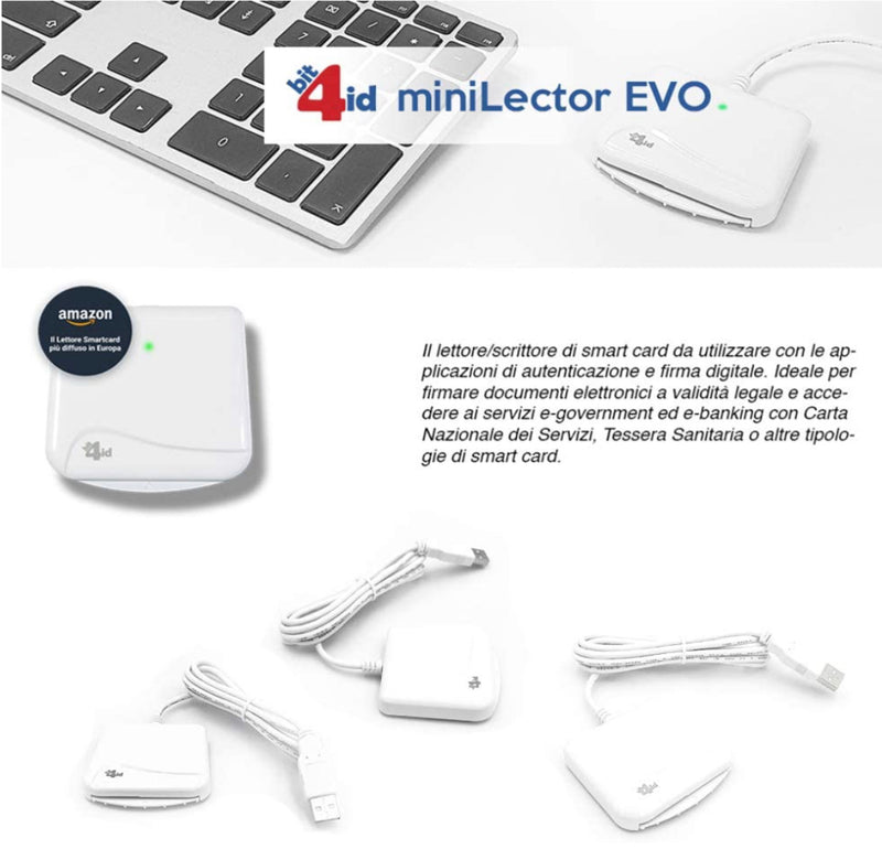 lettore di smart card lettore carta regionale nazionale dei servizi CRS CNS Firma digitale smart card reader plug play driver infocert tessere rfid usb token carta identita elettronica nfc cie id pc windows mac  